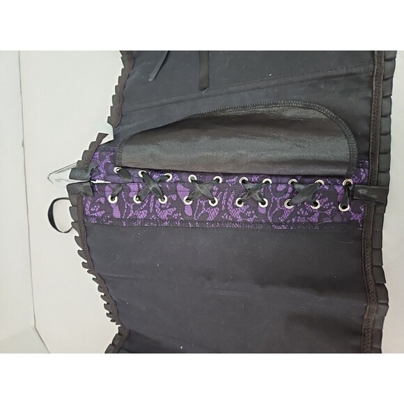 NEW Purple Black Lace Design Corset Top Sweetheart Crop Womens Size 6XL Plus - Picture 6 of 14